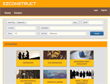 Tablet Screenshot of ezconstruct.com